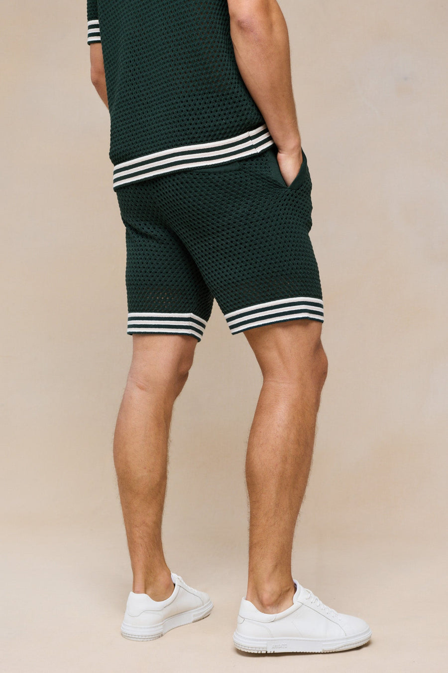 Cipressi Crochet Knit Short - Green