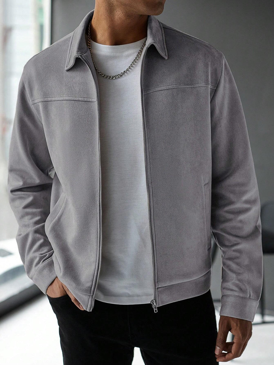 Old Money Casual Solid Color Jacket