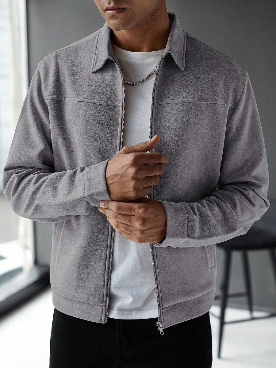 Old Money Casual Solid Color Jacket