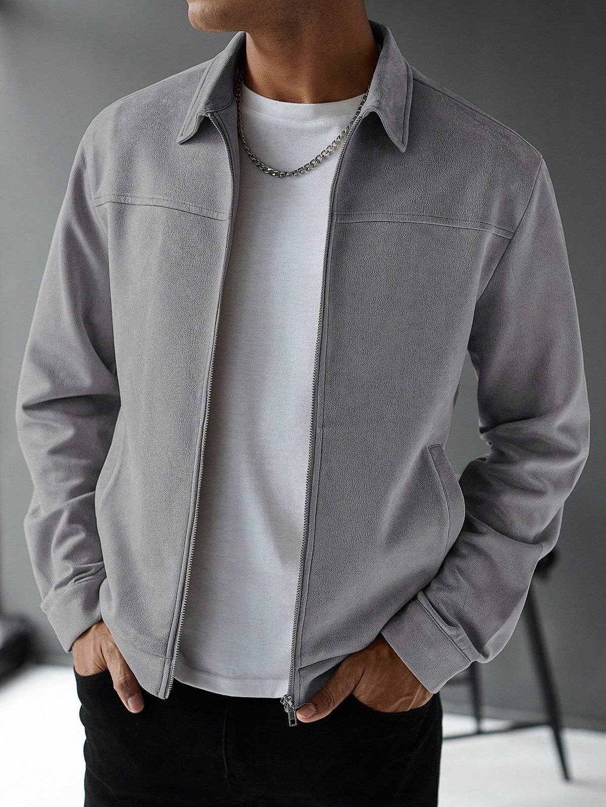 Old Money Casual Solid Color Jacket