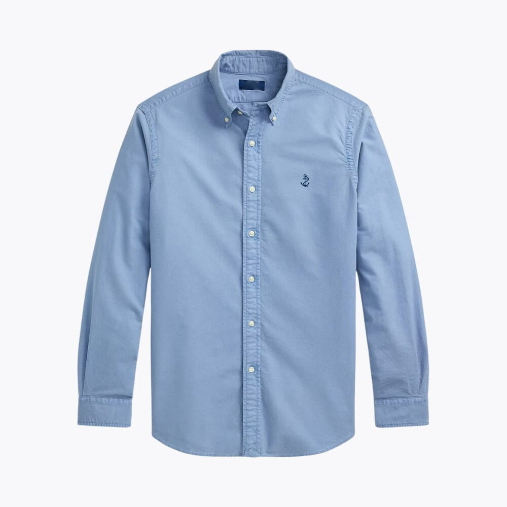 Slim Fit Garment-Dyed Oxford Shirt