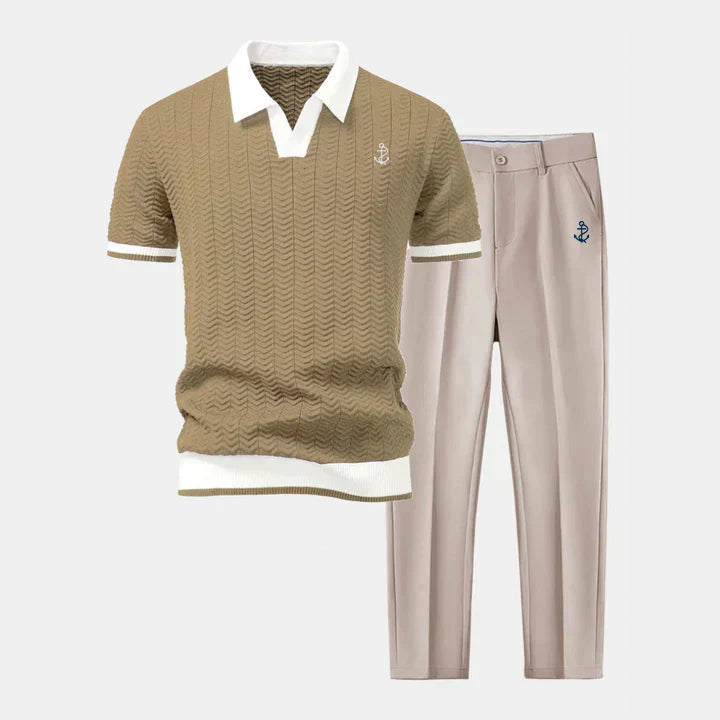 Polo & Tapered Pants Set