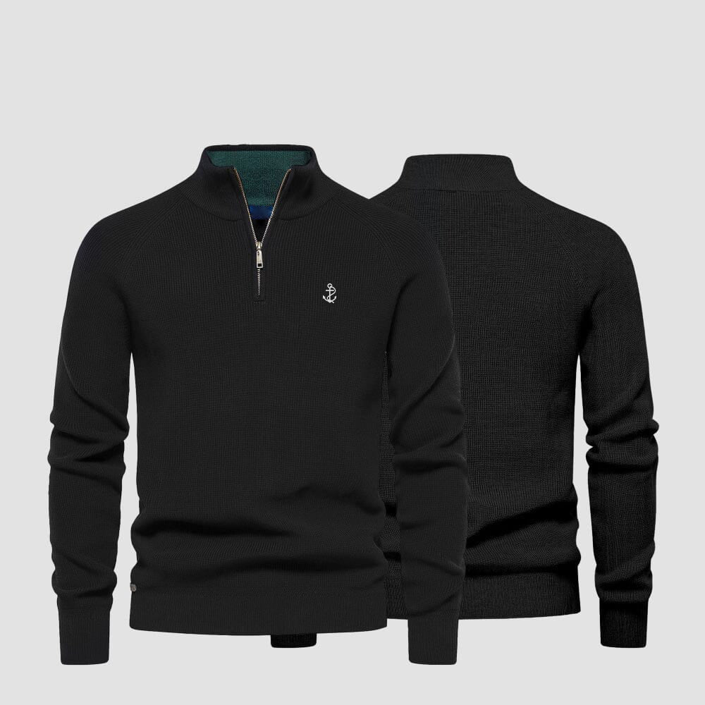 Men's Zip Neck Sweater