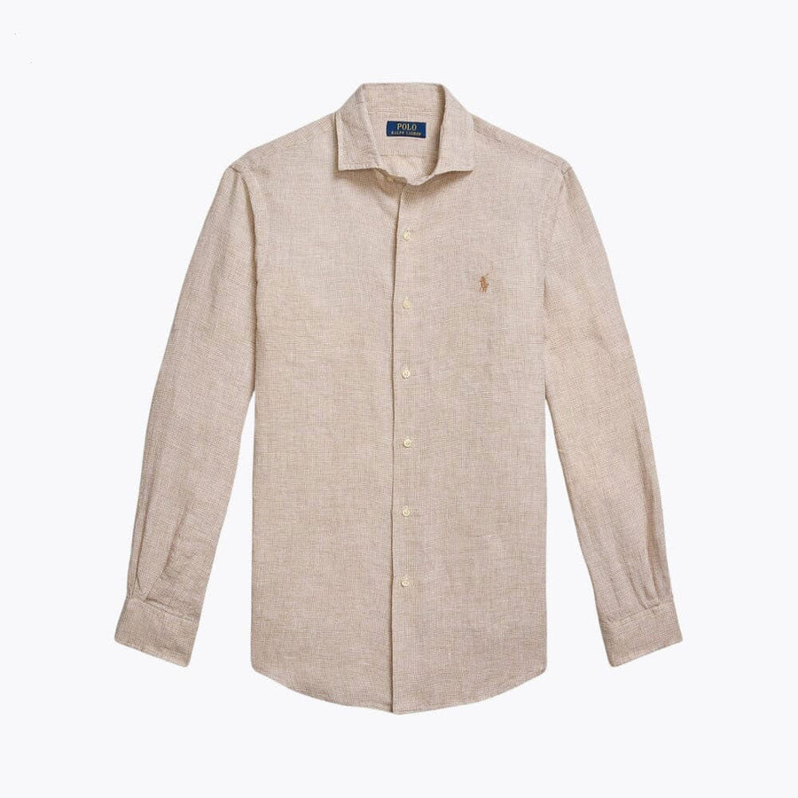 Tailored Linen Button-Down Shirt
