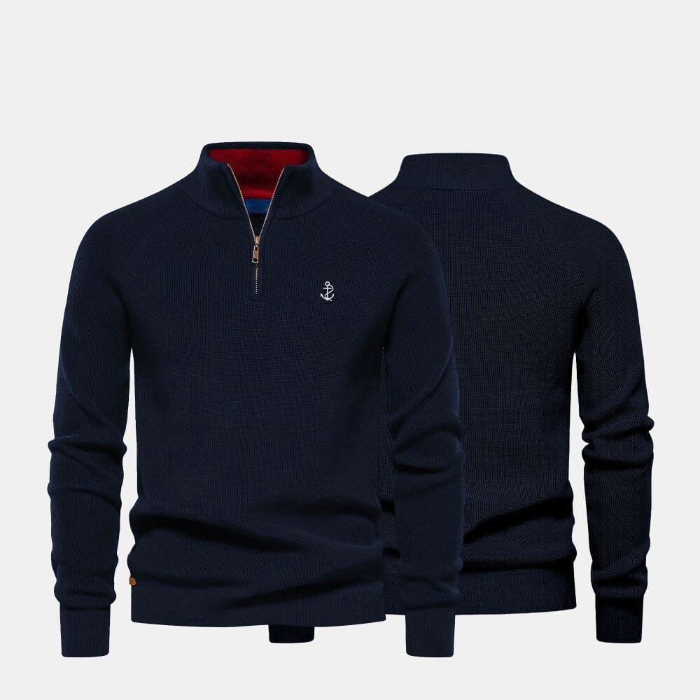 Men's Zip Neck Sweater