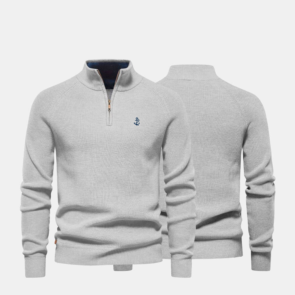 Men's Zip Neck Sweater