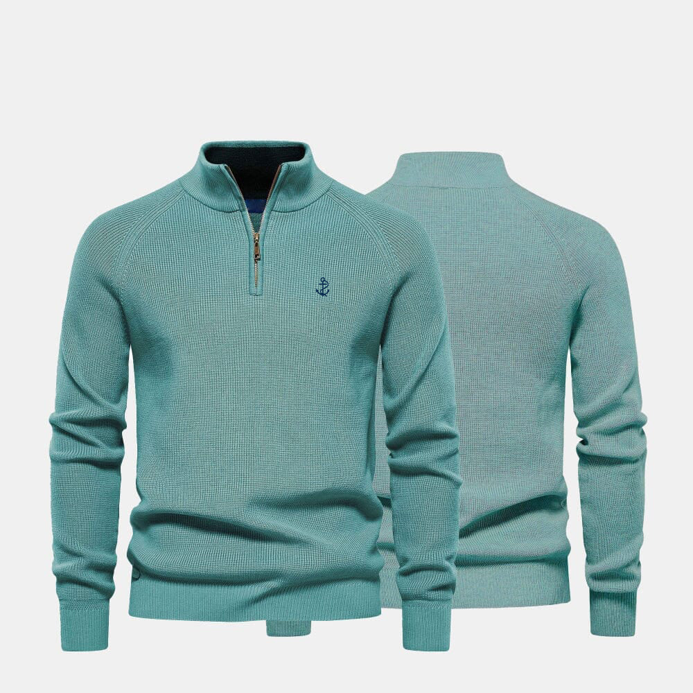 Men's Zip Neck Sweater