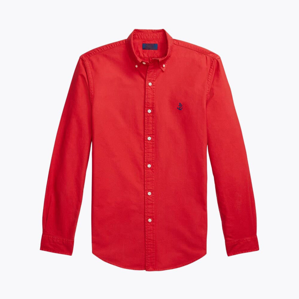 Slim Fit Garment-Dyed Oxford Shirt