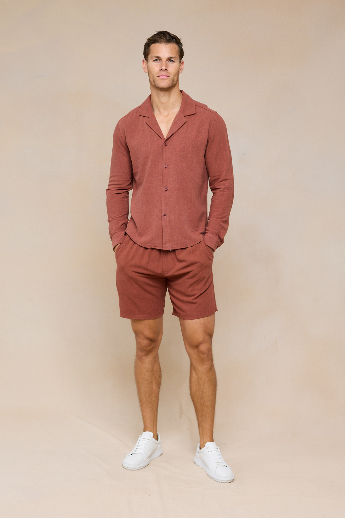 Cami Linen Short - Rust