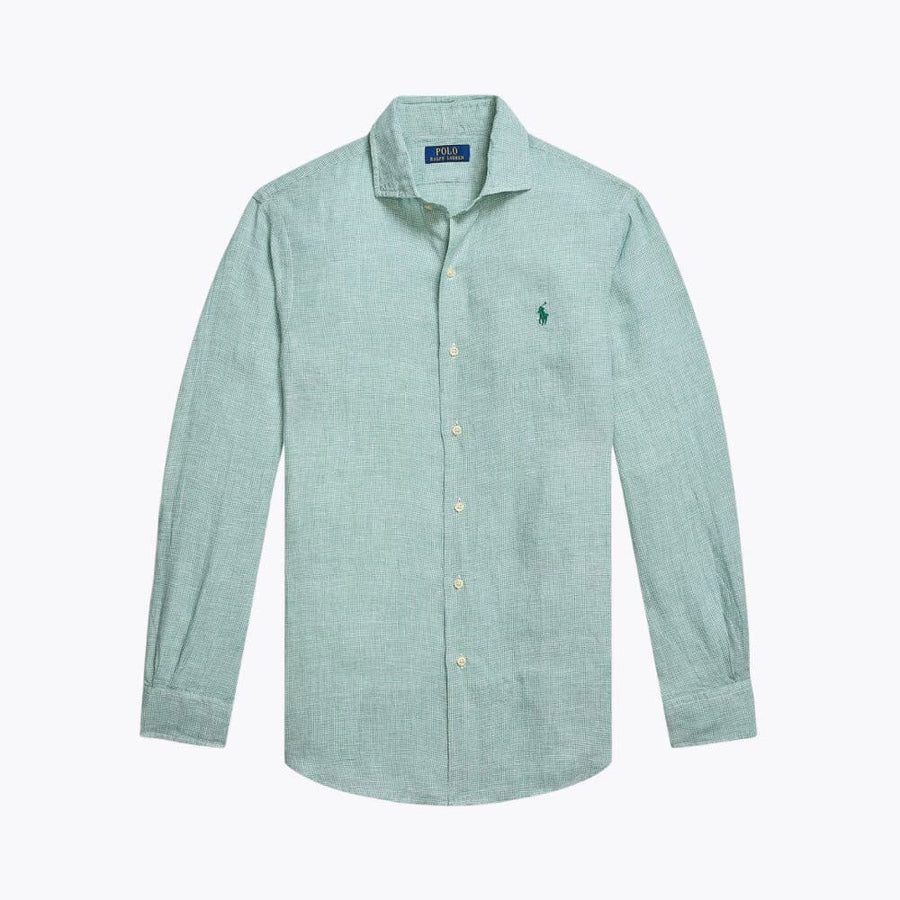 Tailored Linen Button-Down Shirt