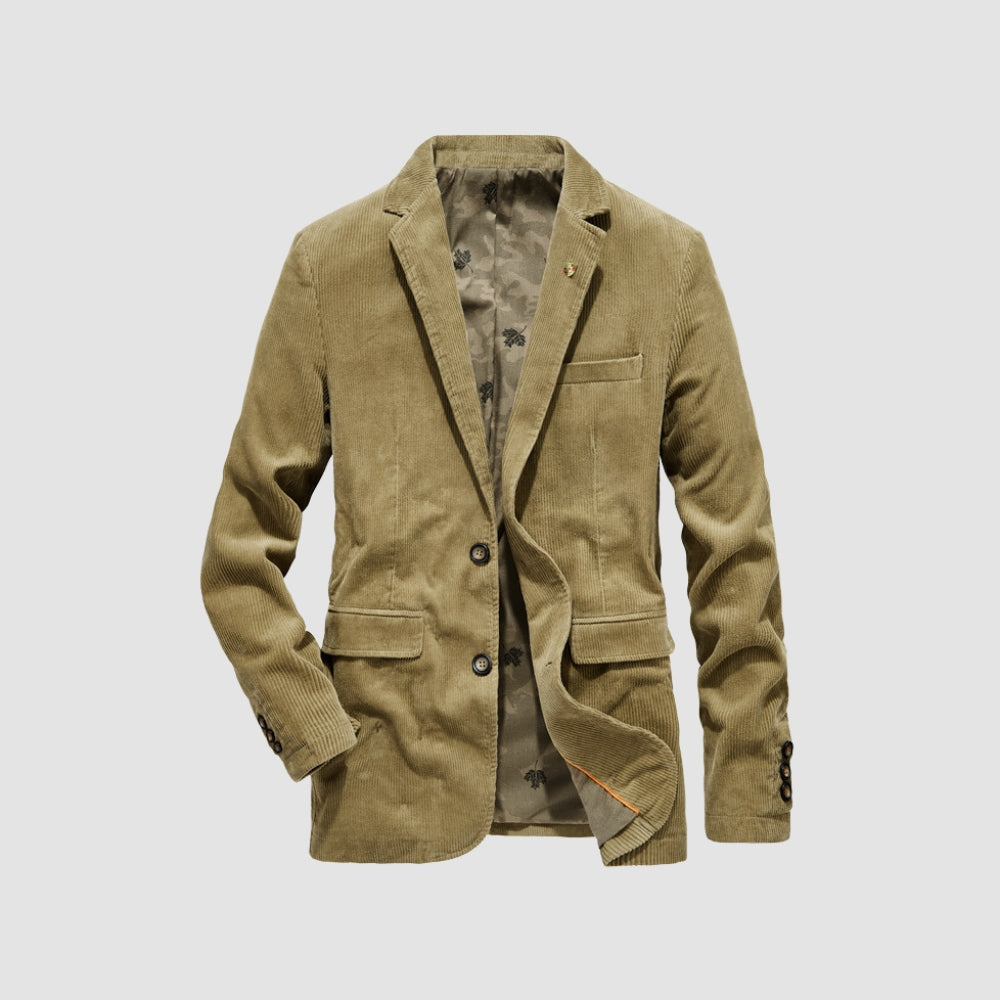 Old Money Corduroy Casual Suit Jacket