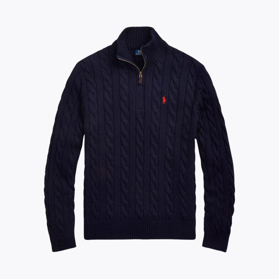 Heavyweight Quarter-Zip Knit Sweater