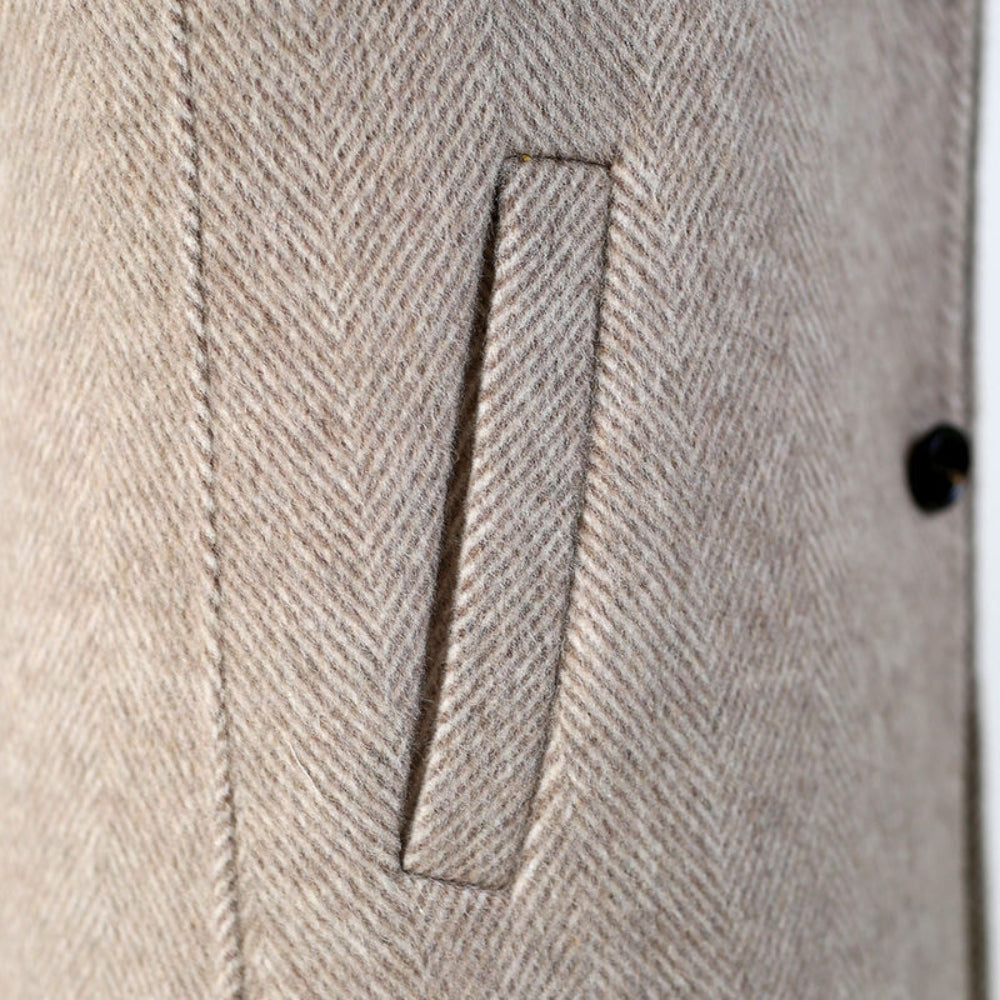 Old Money Mid-Length Woolen Cashmere Coat