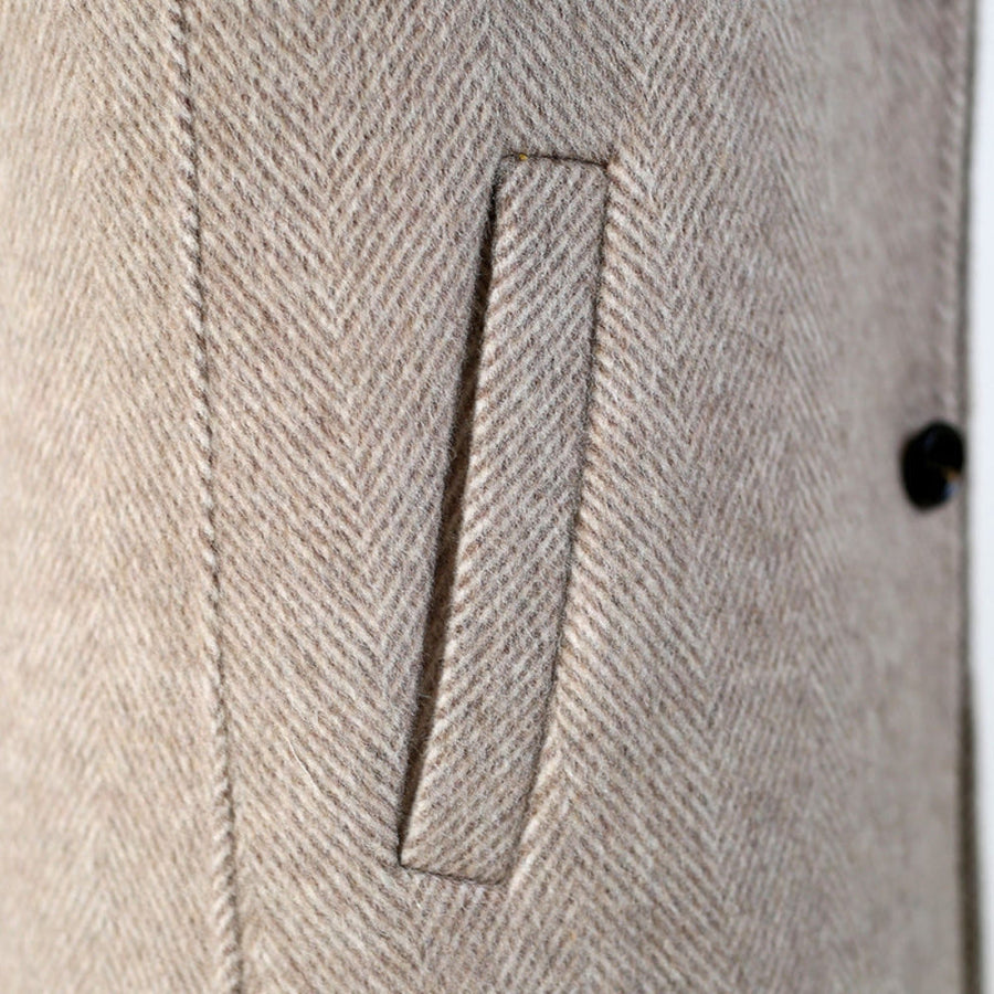 Old Money Mid-Length Woolen Cashmere Coat