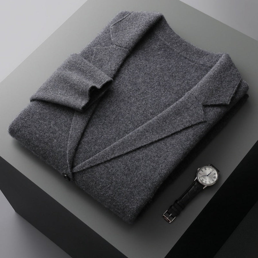 Old Money V-Neck Pure Cashmere Wool Cardigan
