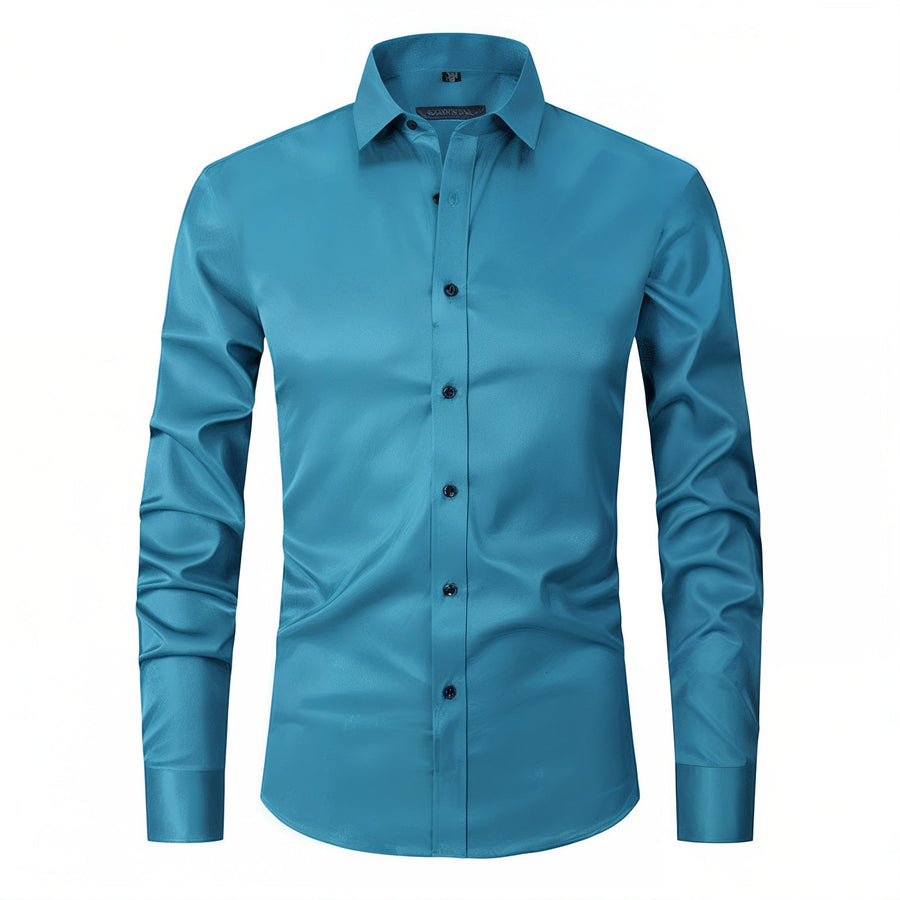 Old Money Stretch Button-up Shirt