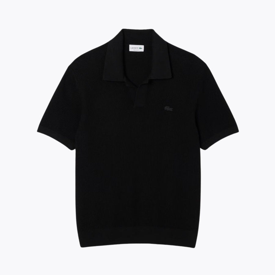 LC Cotton Blend Open Polo Collar Sweater
