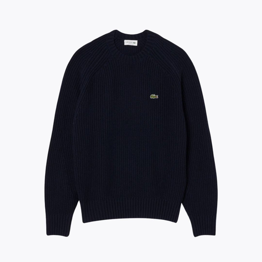 LC Thick Carded Wool Crew Neck Sweater