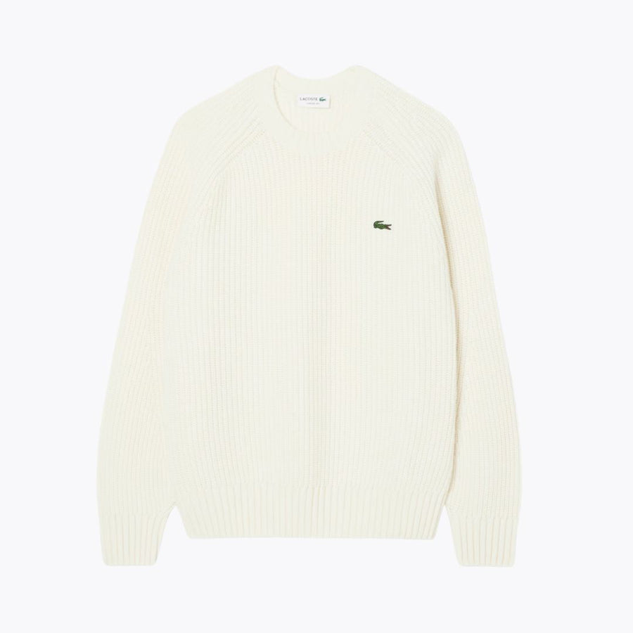 LC Thick Carded Wool Crew Neck Sweater