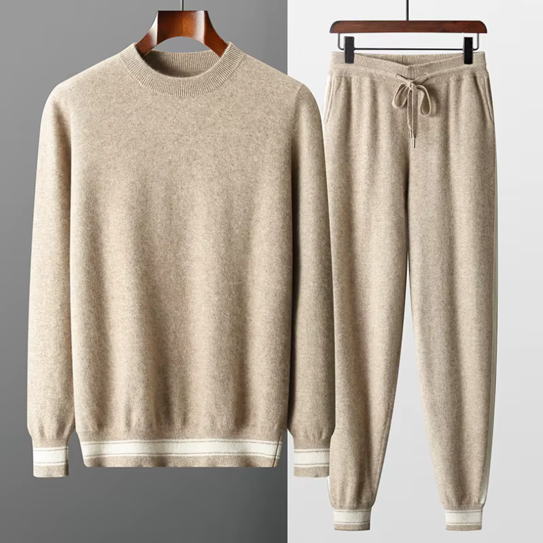 Old Money Two-Piece Men’s Set in Cashmere Wool
