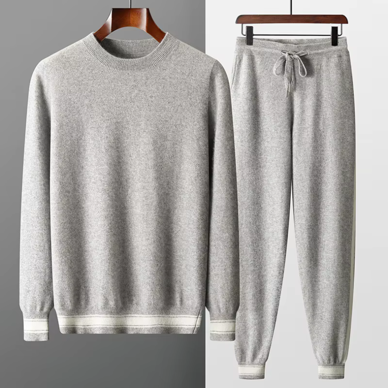 Old Money Two-Piece Men’s Set in Cashmere Wool