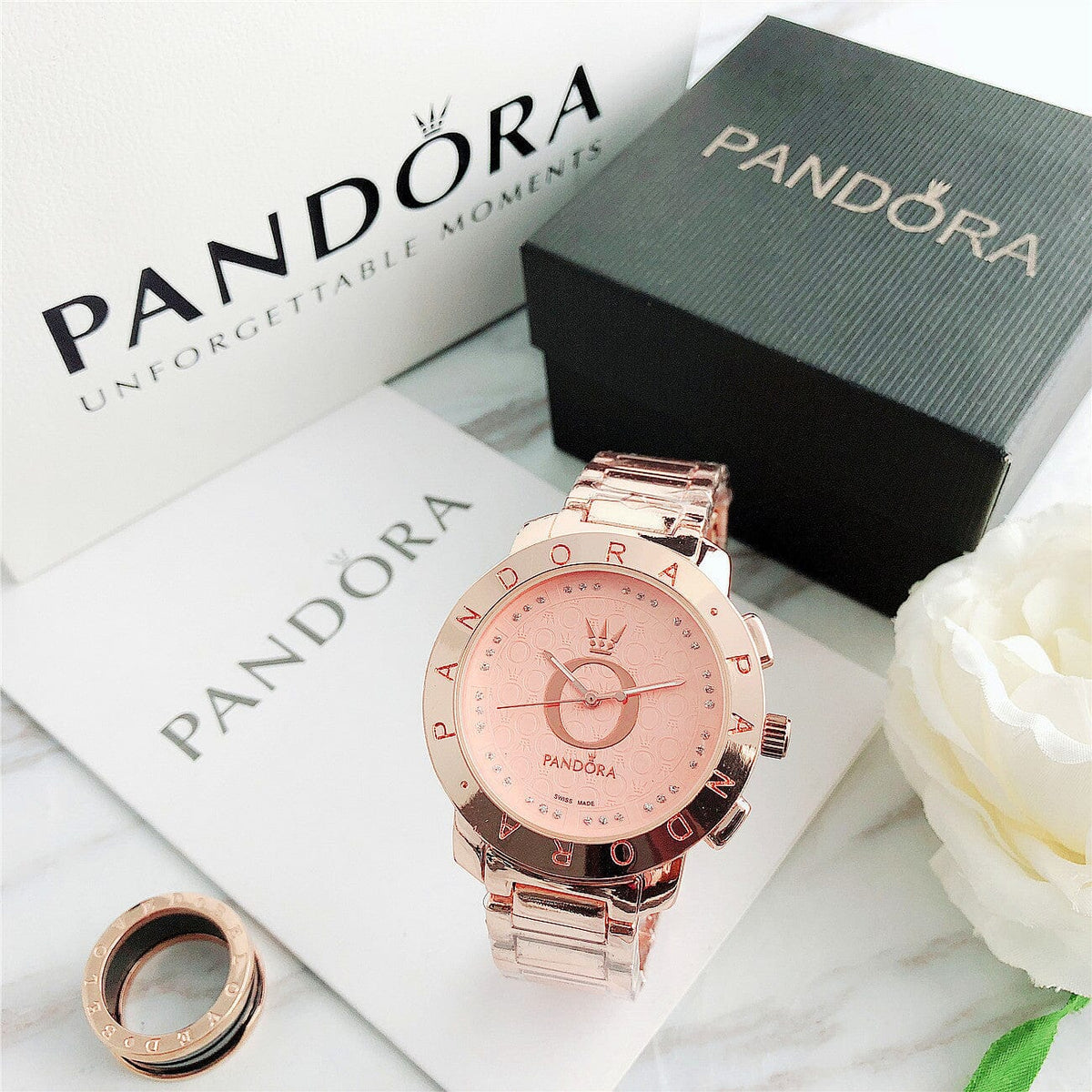 P A N D O R A Classic Glamour + Bracelet Charms