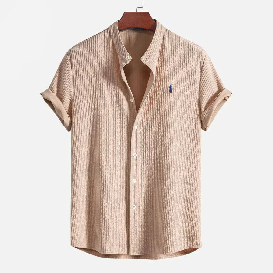 Slim Fit Ribbed Summer Shirt
